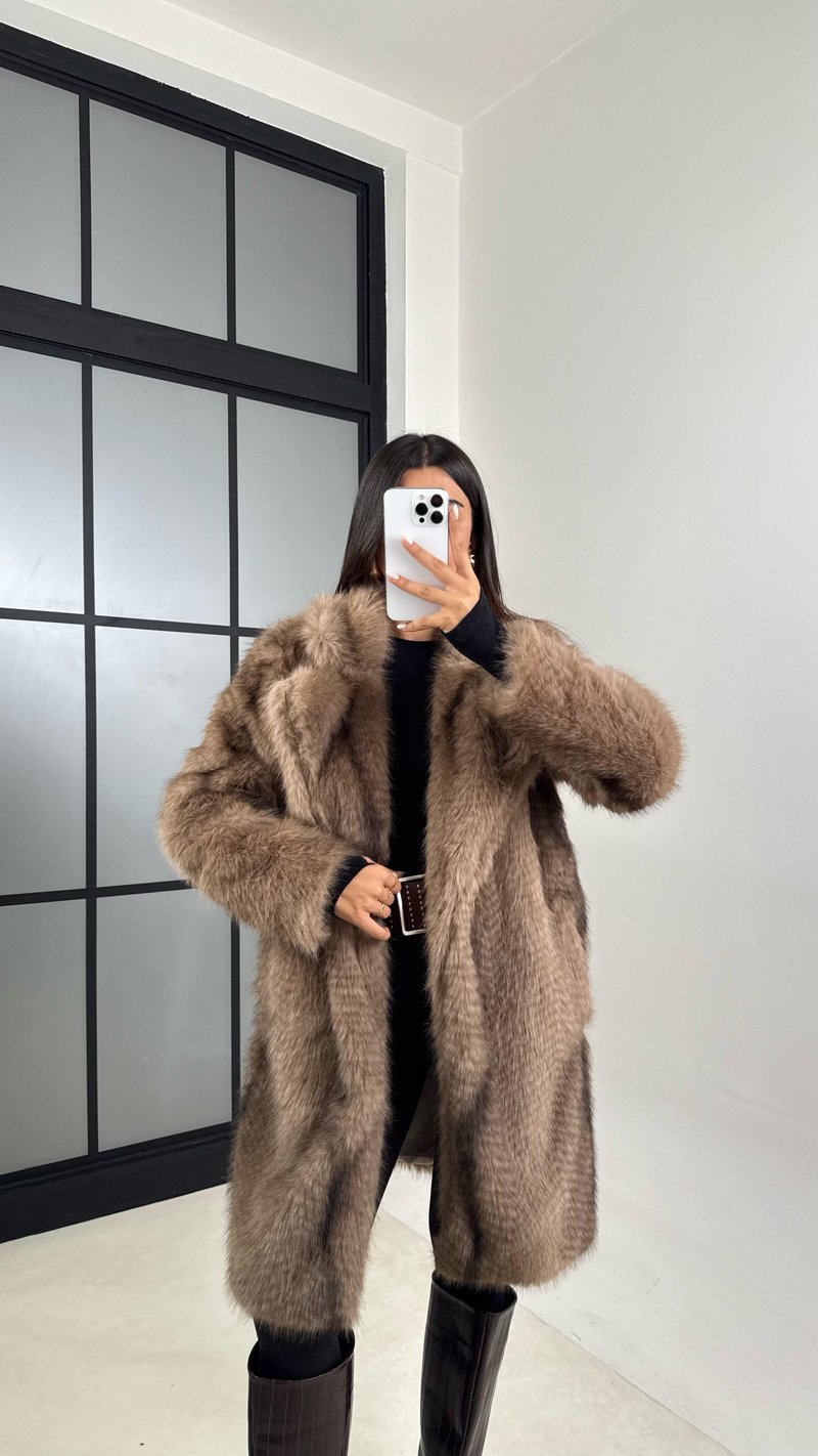 Vizon Astarlı Midi Boy Premium Kürk GAUS-00504