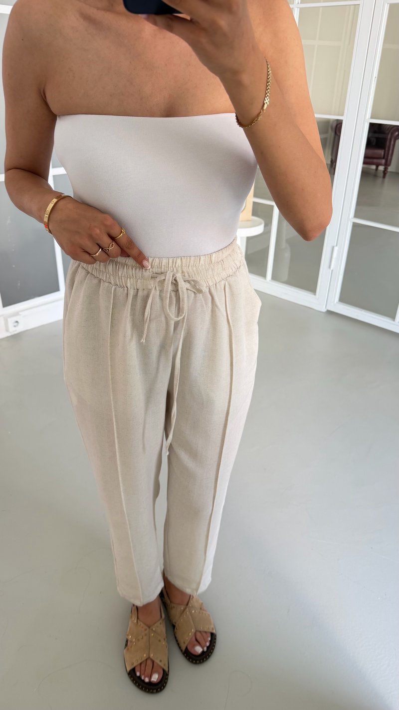 Taş Keten Havuç Pantolon GAUS-01701