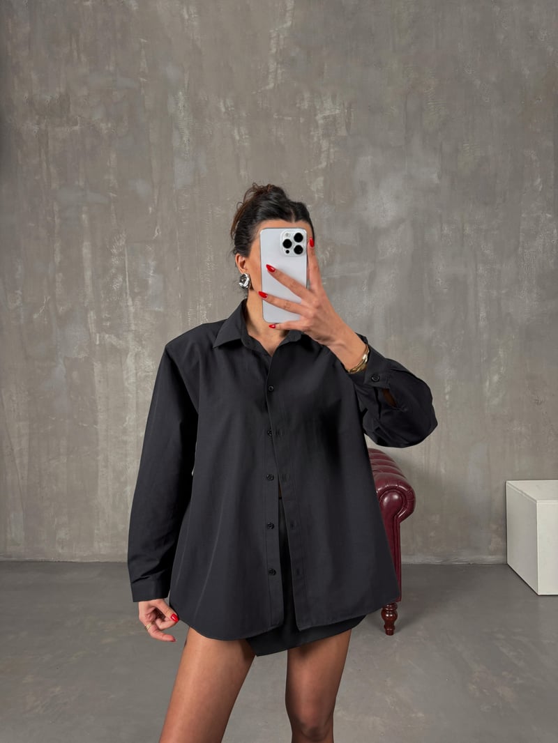 Zoler Black Wadded Shirt