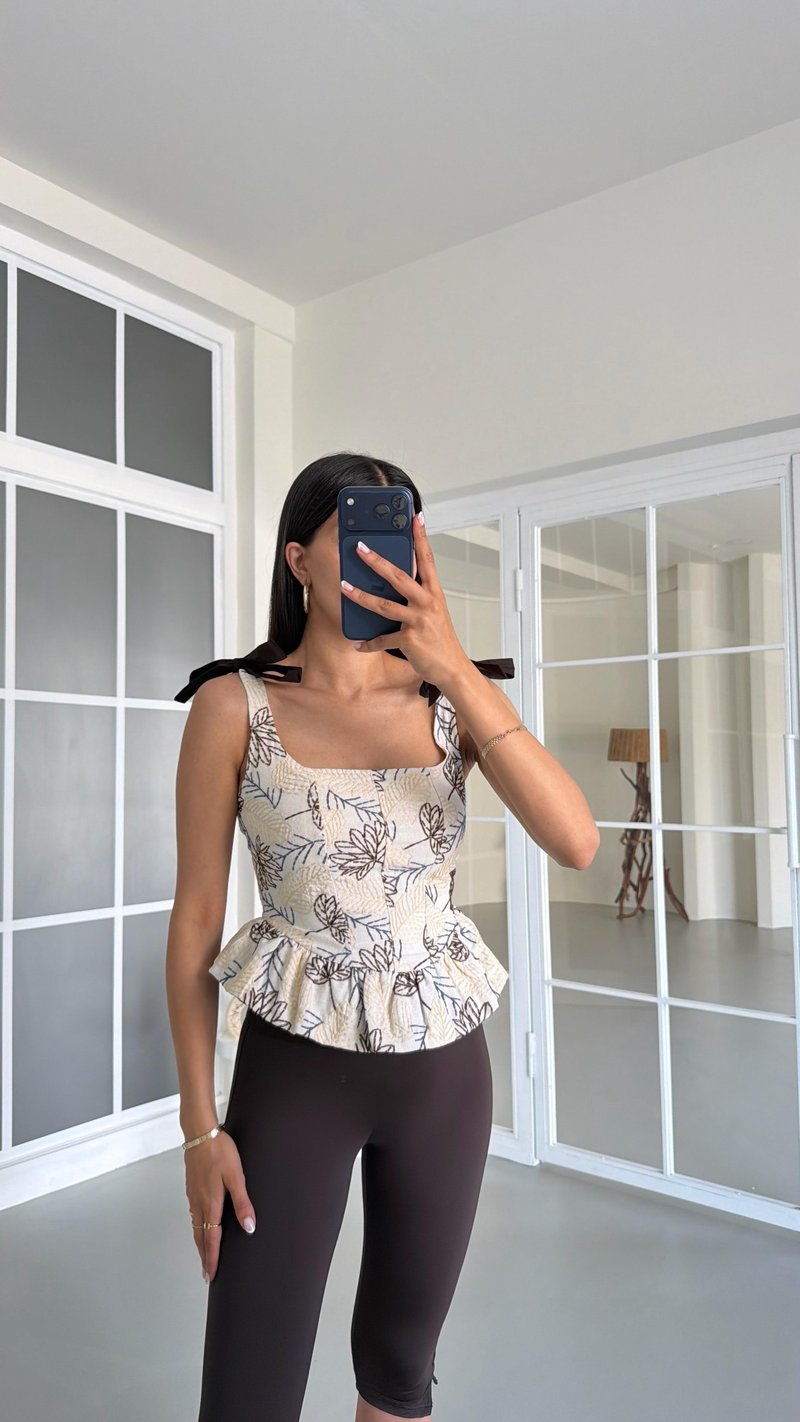 Çok Renkli Nakışlı Ayarlanabilir Askılı Korse GAUS-01636