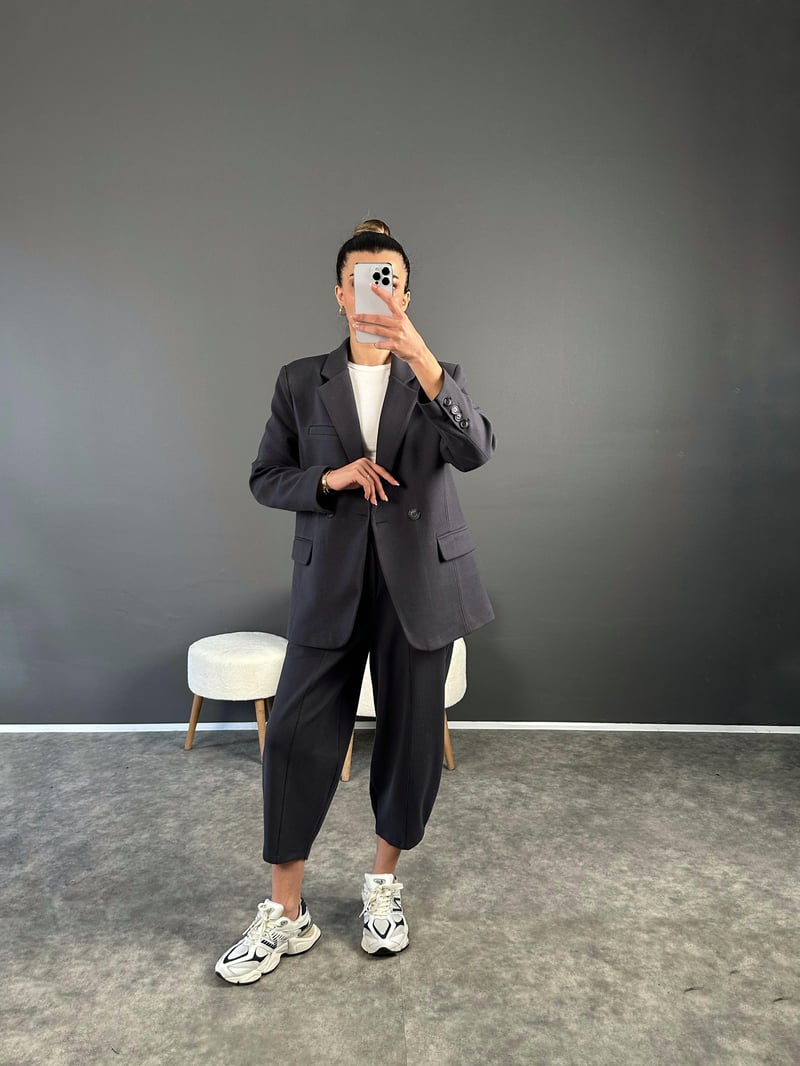 Kwie Füme Model Kumaş İkili Takım