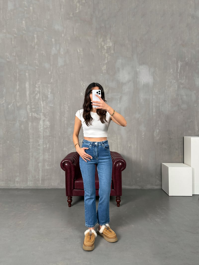 Shake Orta Mavi CS Muadil Flare Jean