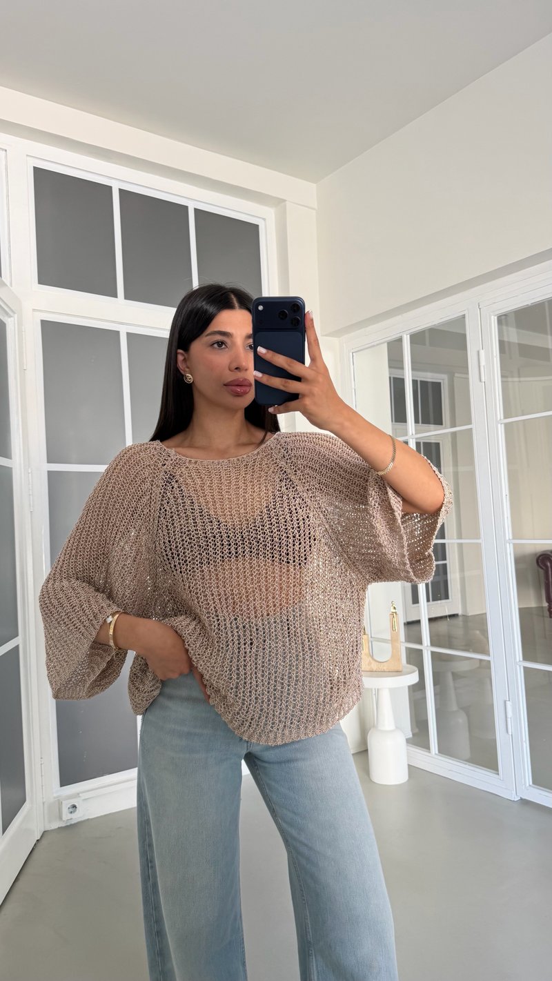 Vizon Ajurlu Triko Bluz GAUS-02064