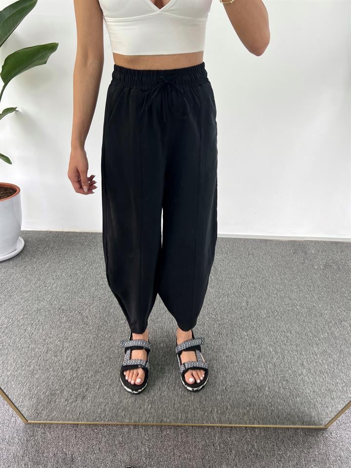Larin Premium Siyah Şalvar Pantolon 