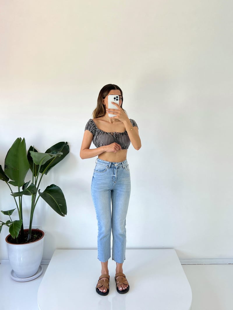 Light Blue Yüksel Bel Slim Fit Jean