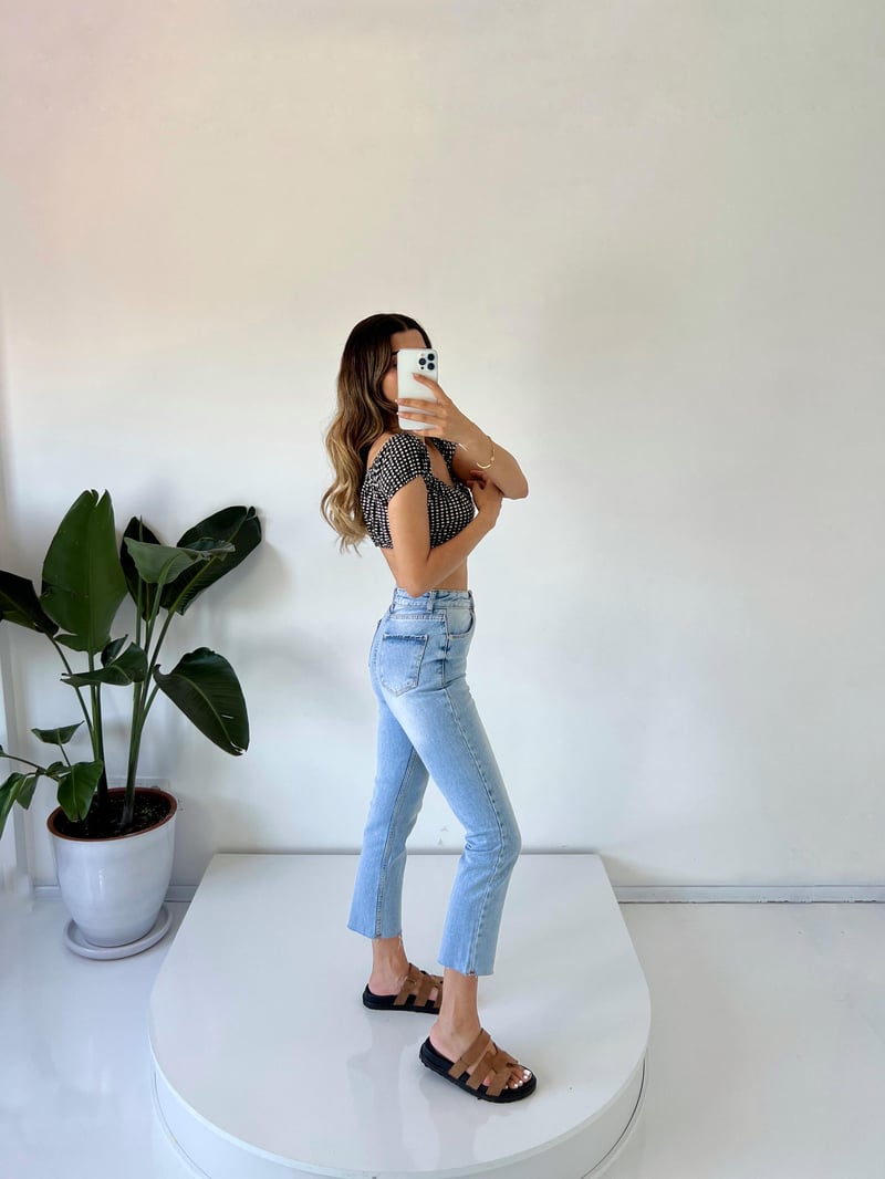 Light Blue Yüksel Bel Slim Fit Jean