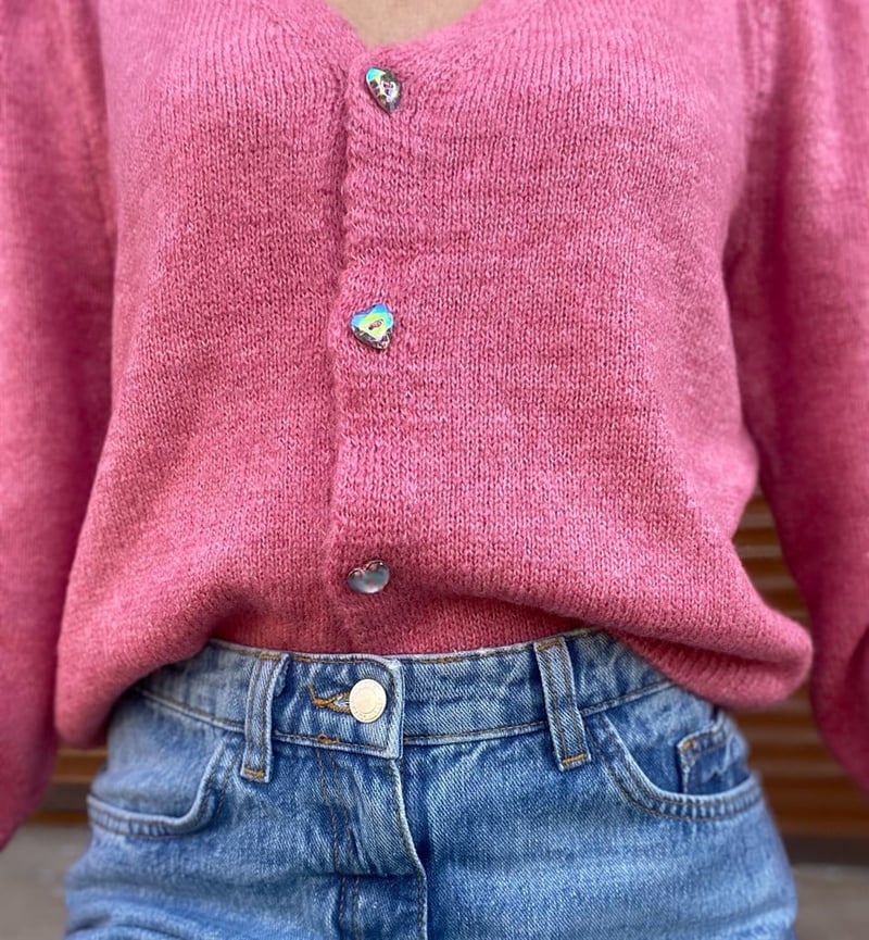 Orijinal Marka Pembe Hırka 