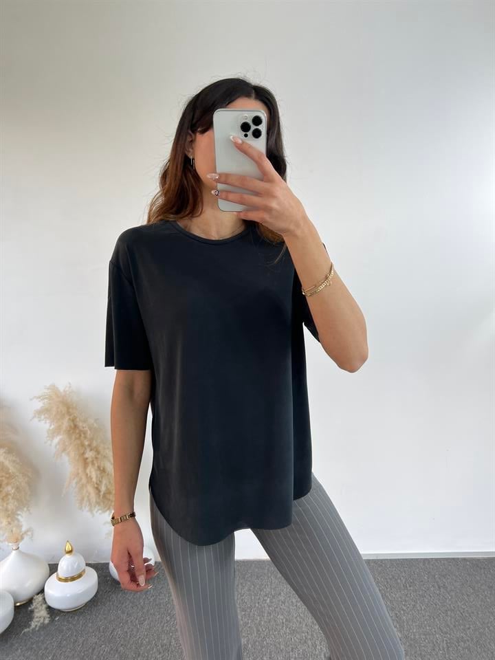 Premium Antrasit Oysh Basic Tshirt