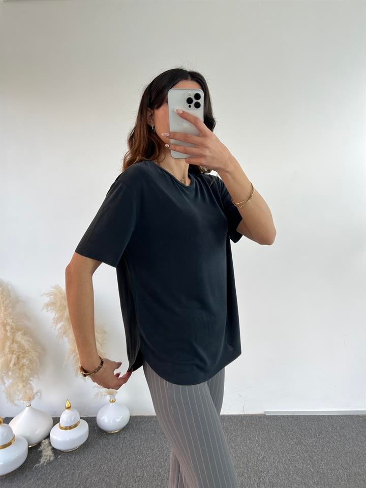Premium Antrasit Oysh Basic Tshirt