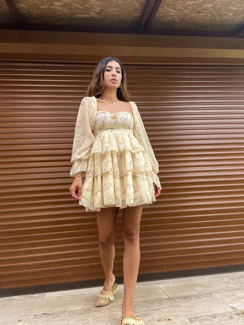 Princess Kat Kat Elbise Sarı