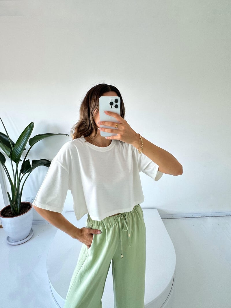 RYN Beyaz Basic Tshirt 