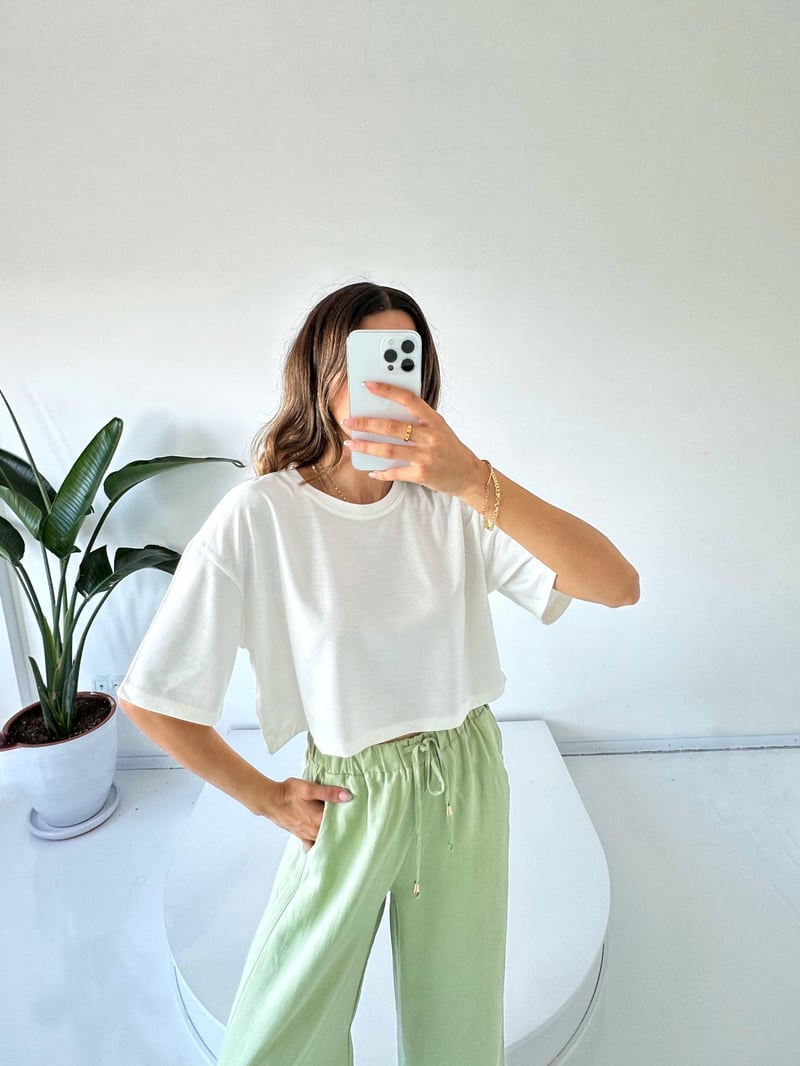 RYN Beyaz Basic Tshirt 
