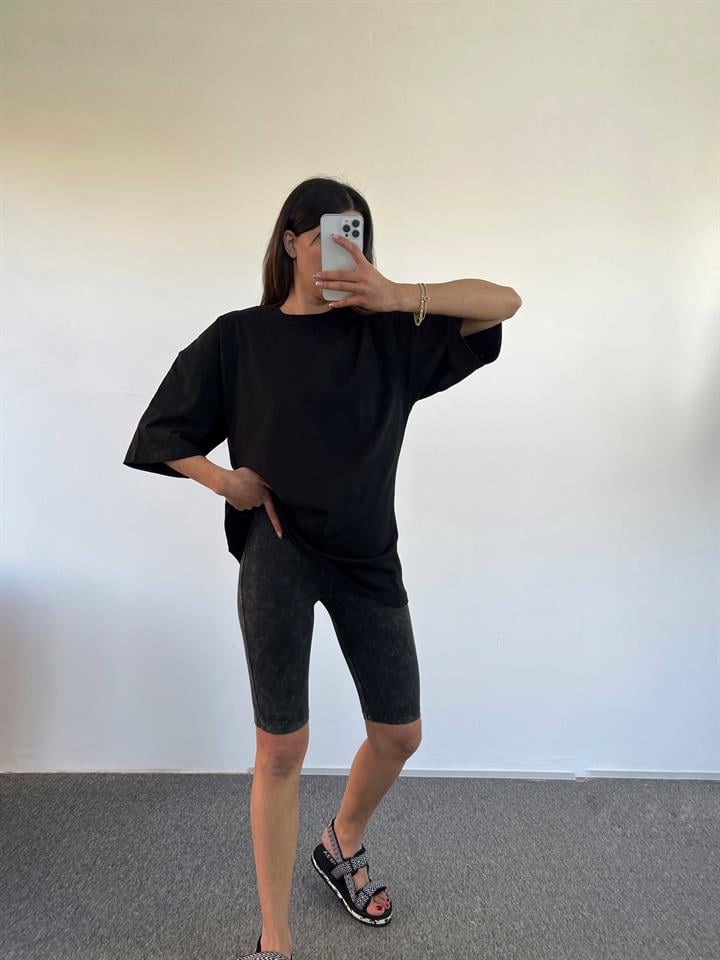 Siyah Oversize Tshirt 