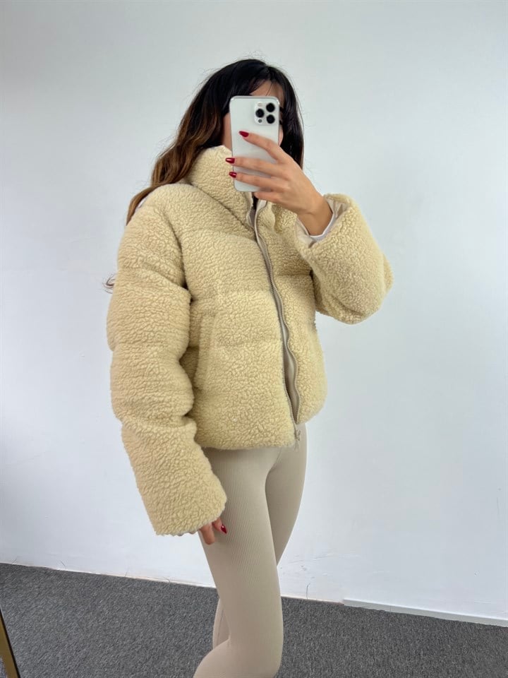 Teddy Taş Peluş Mont 