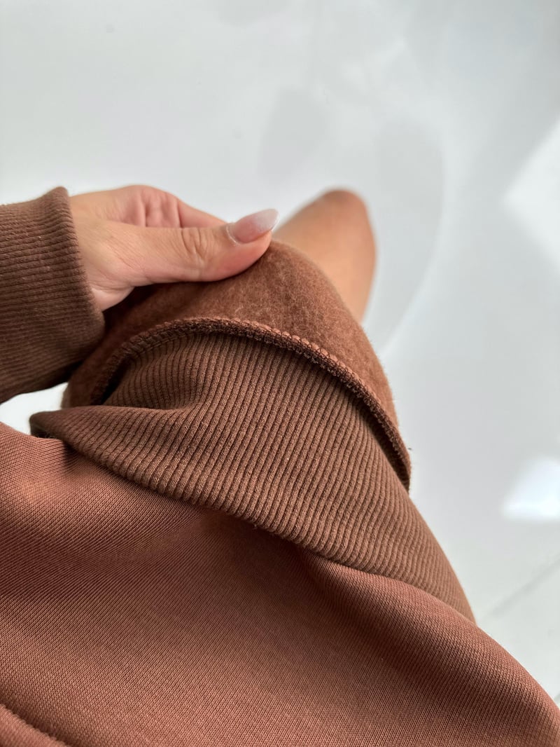 Visha Kahverengi Oversize Sweatshirt