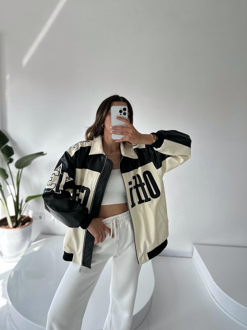 Winter Leather Oversize Jacket 