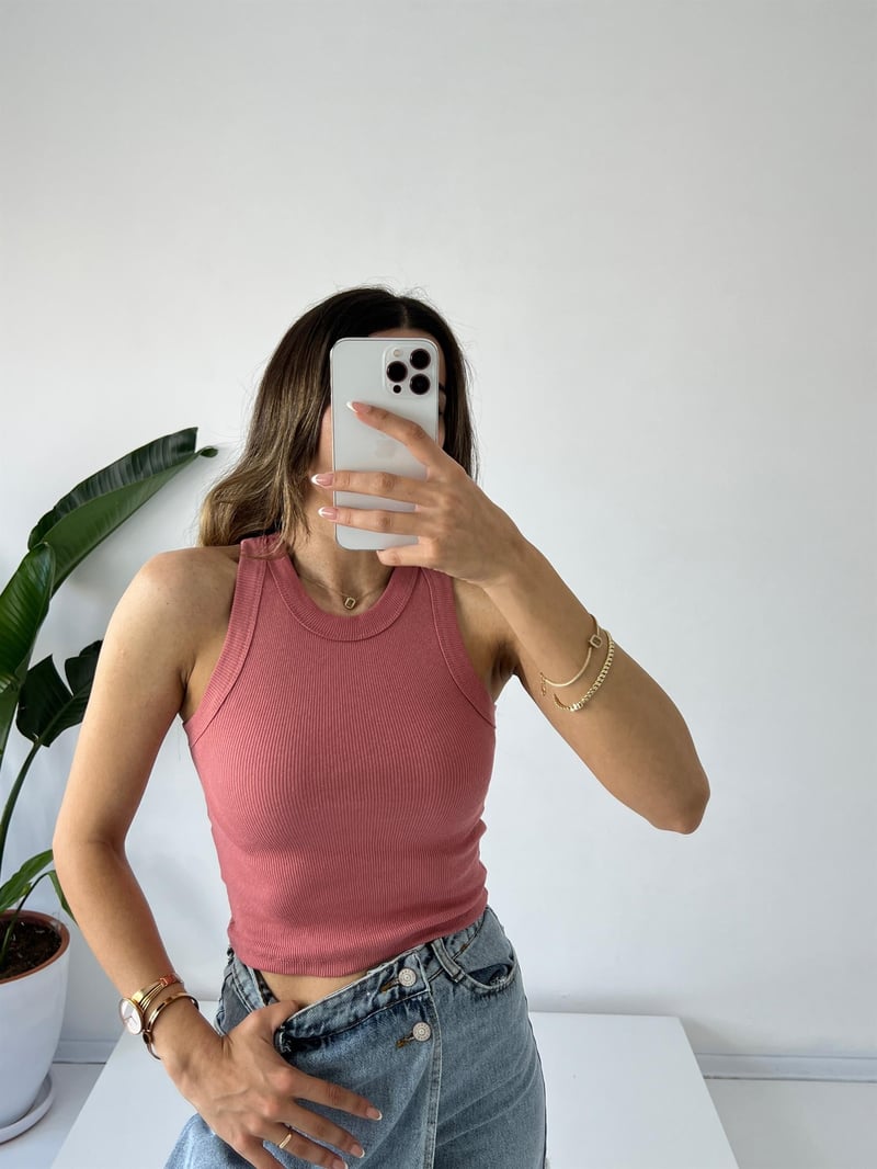 ZR Gül Kurusu Halter CropGausCROPGU001308