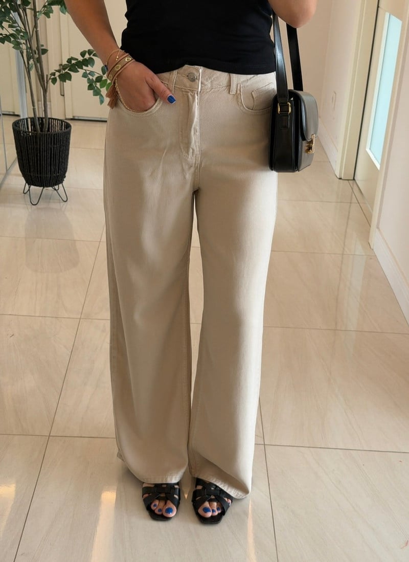 Premium Tensel Jean - Taş