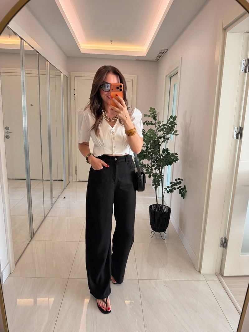 Premium Tensel Jean - Siyah