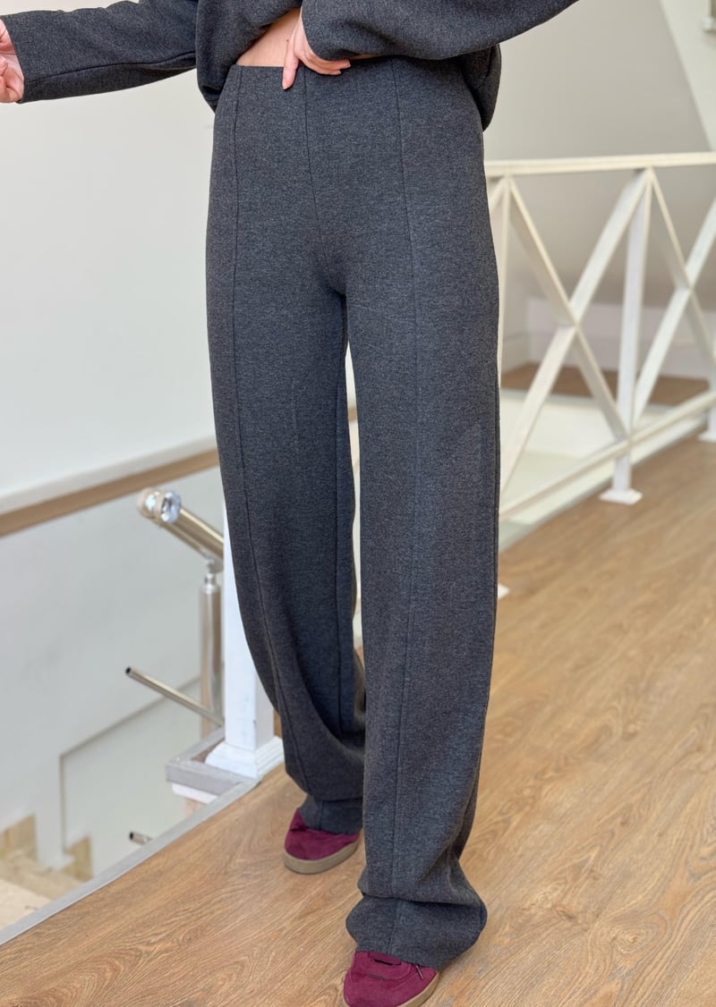 Basic Triko Alt Üst Takım - Antrasit 