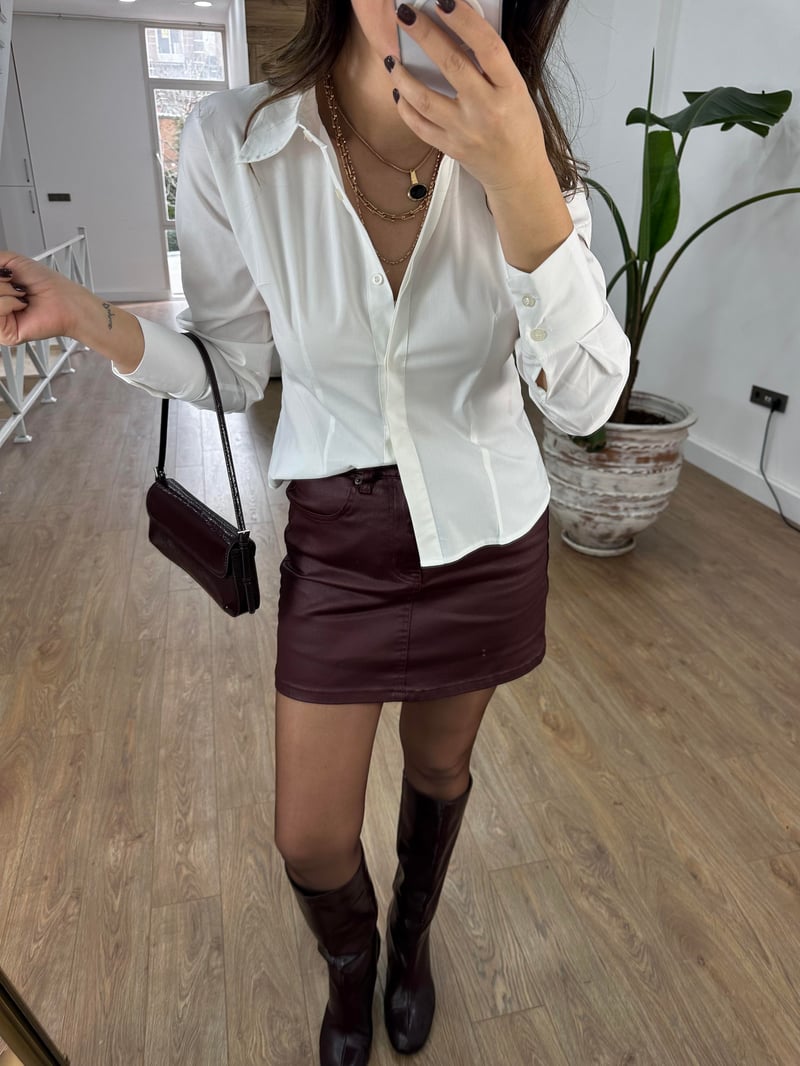 Beyaz Basic Poplin Gömlek