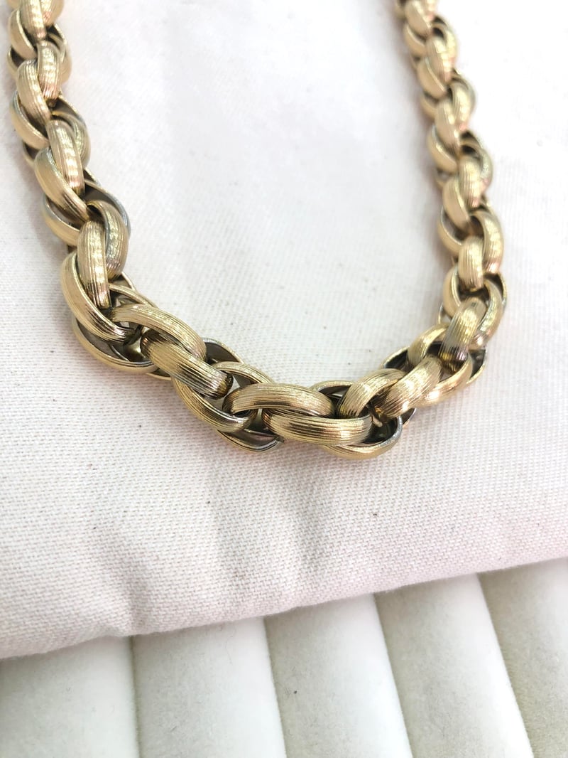 Çelik Gold Kalın Marka Model Kolye
