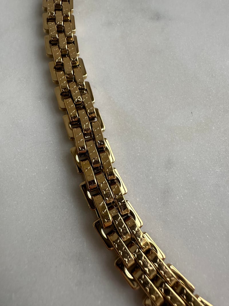 Çelik Marka Model Gold Geçmeli Kolye