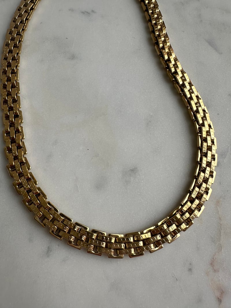 Çelik Marka Model Gold Geçmeli Kolye