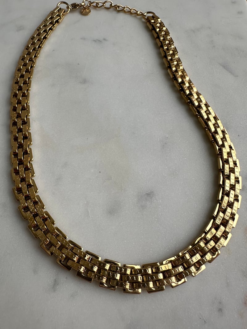 Çelik Marka Model Gold Geçmeli Kolye