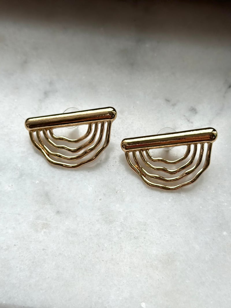 Gökkuşağı Gold Küpe