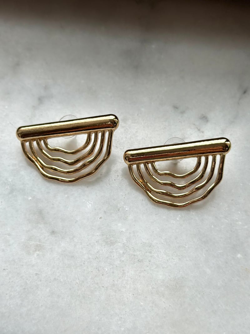 Gökkuşağı Gold Küpe