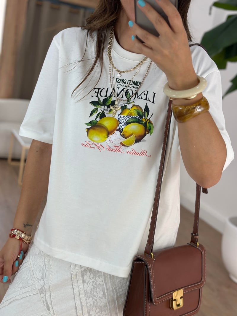 Limon Detaylı Basic Tshirt 