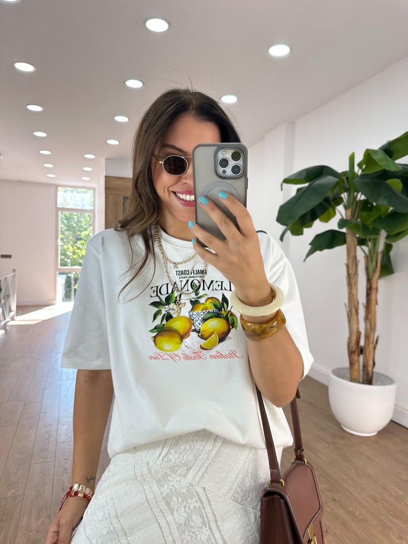 Limon Detaylı Basic Tshirt 