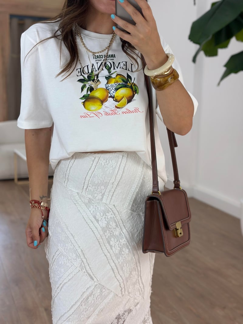 Limon Detaylı Basic Tshirt 