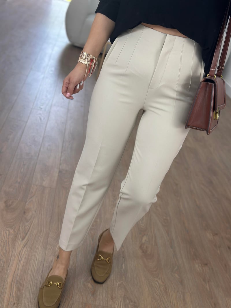 Marka Model Flatolu Pantolon-Taş