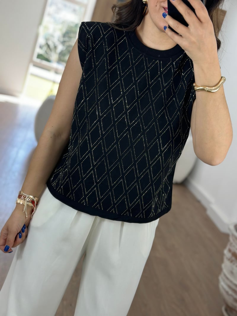 Marka Model Taşlı Vatkalı Bluz