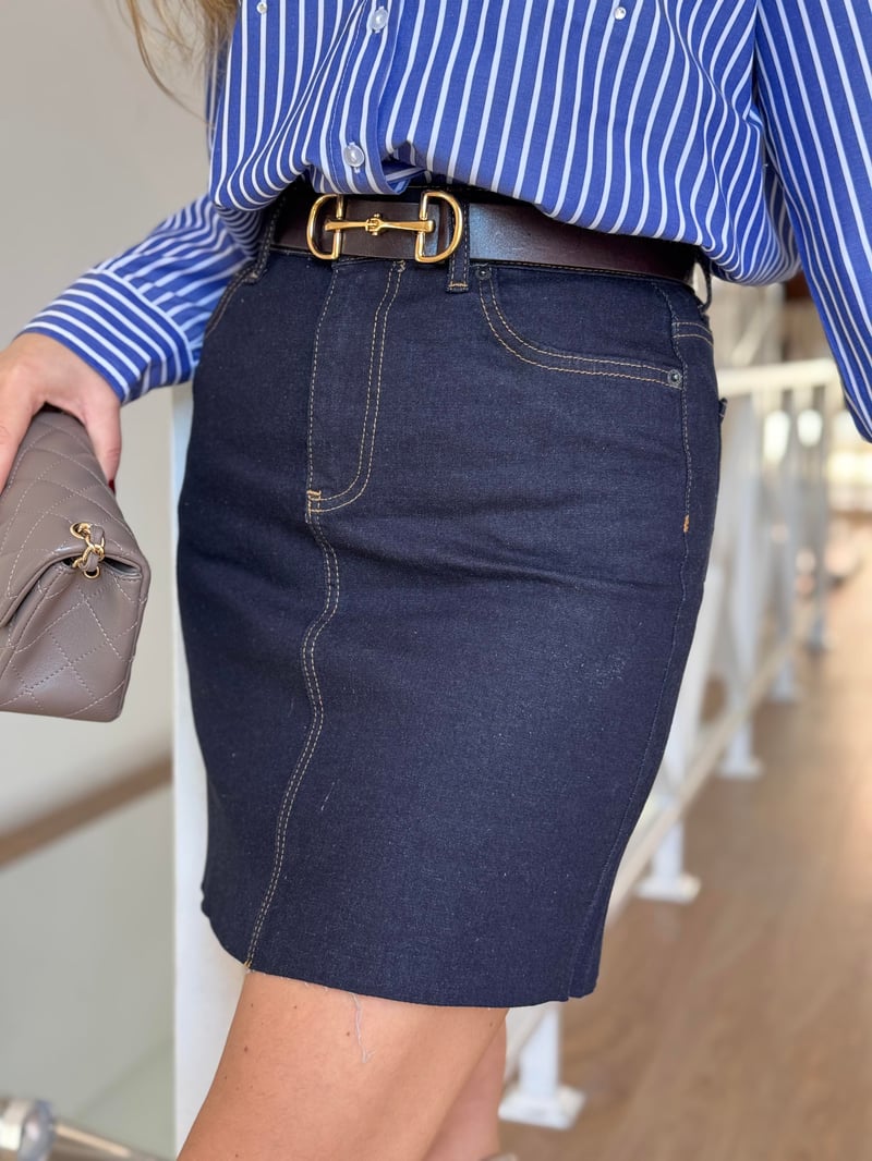 Mini Denim Etek 
