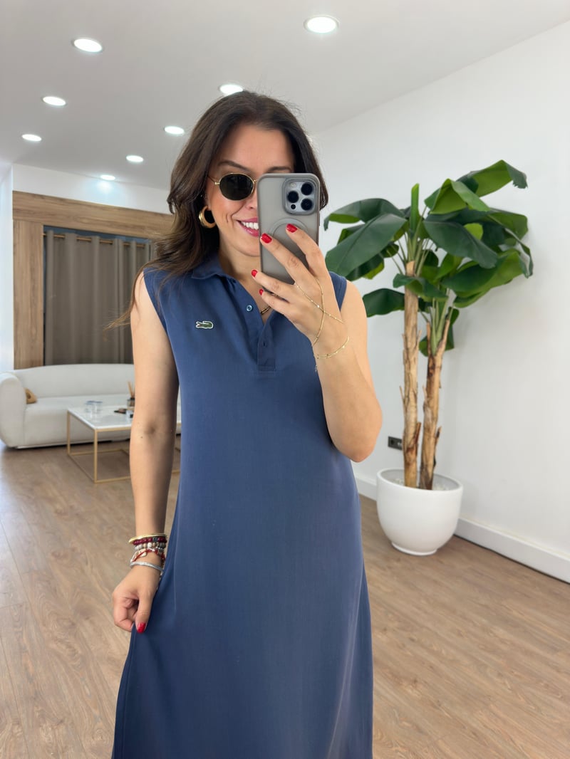 Orijinal Marka Basic Midi Elbise - Lacivert
