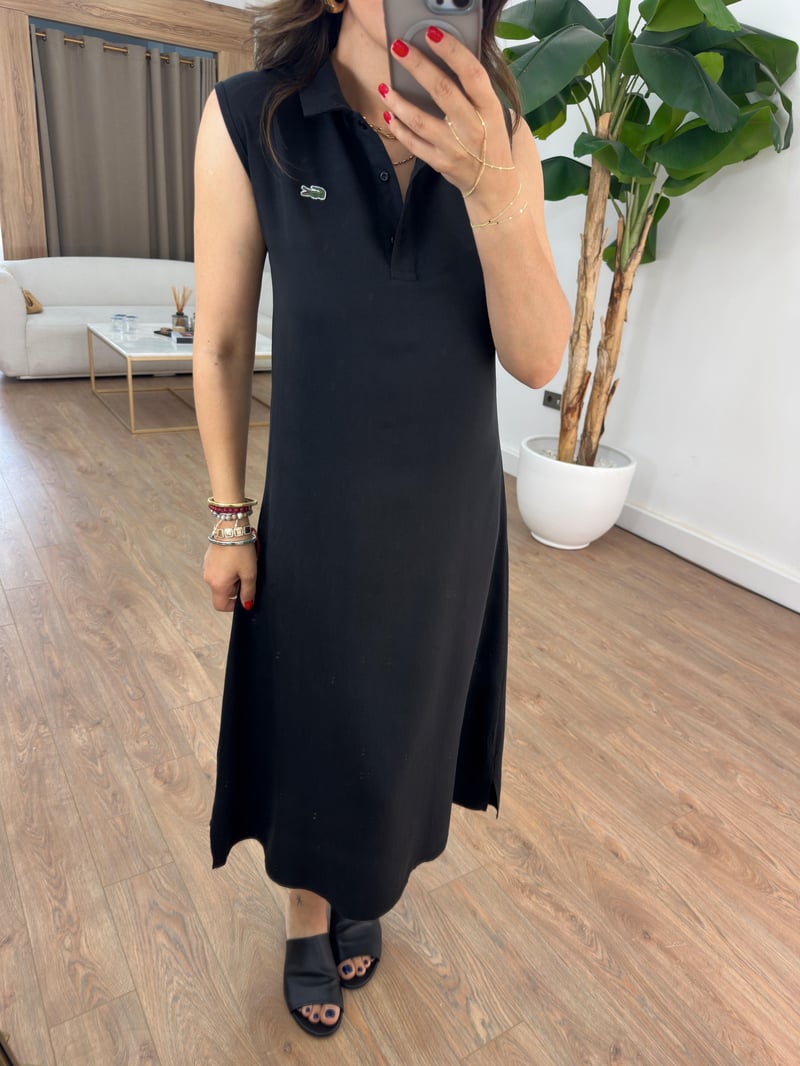 Orijinal Marka Basic Midi Elbise - Siyah