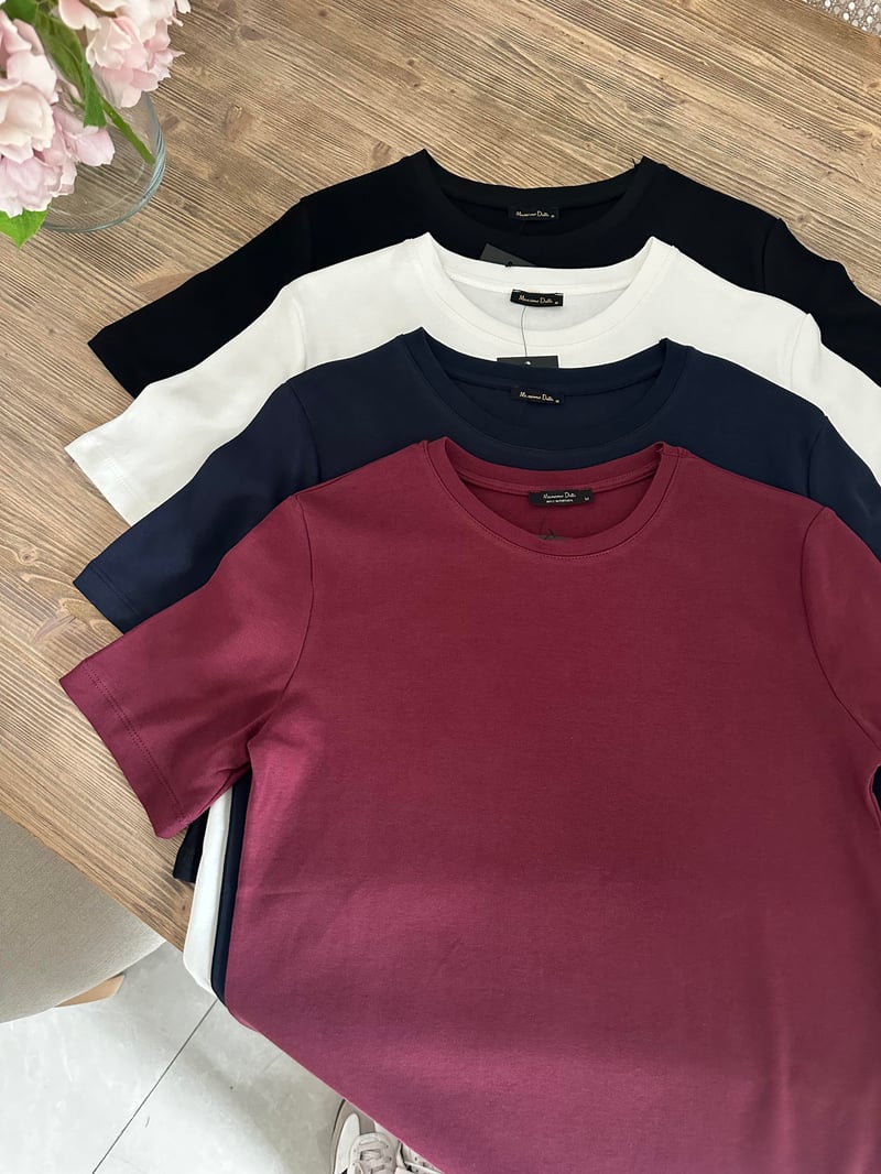 Orijinal Marka Bisiklet Yaka Kısa Kollu Tshirt - Siyah