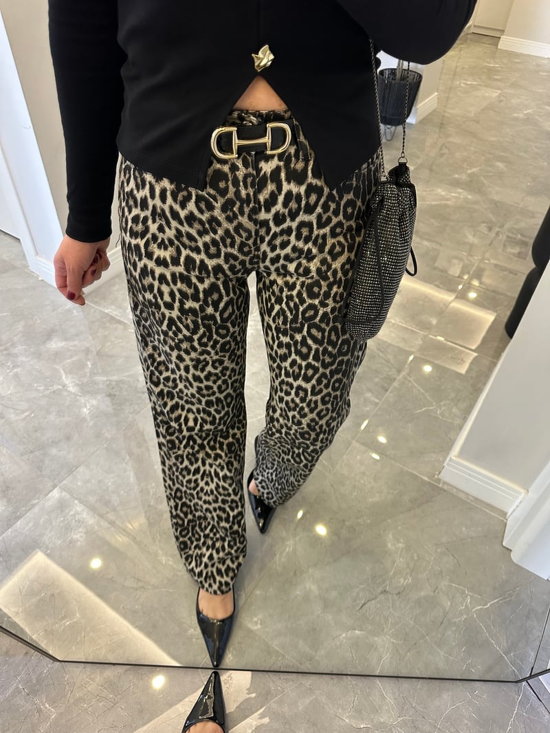 Orijinal Marka Leopar Straight Jean