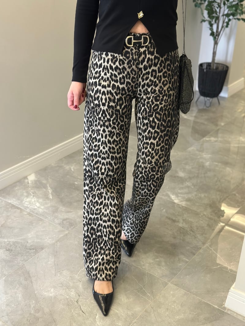 Orijinal Marka Leopar Straight Jean