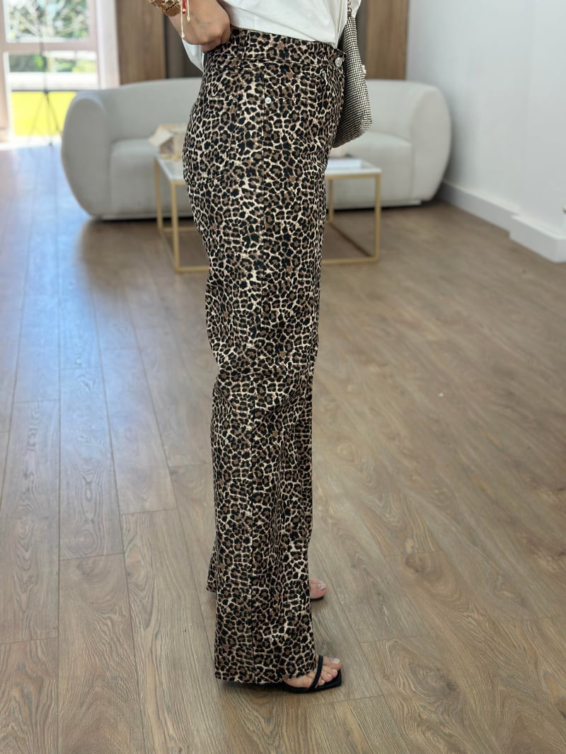Orijinal Marka Mini Leopar Desen Jean