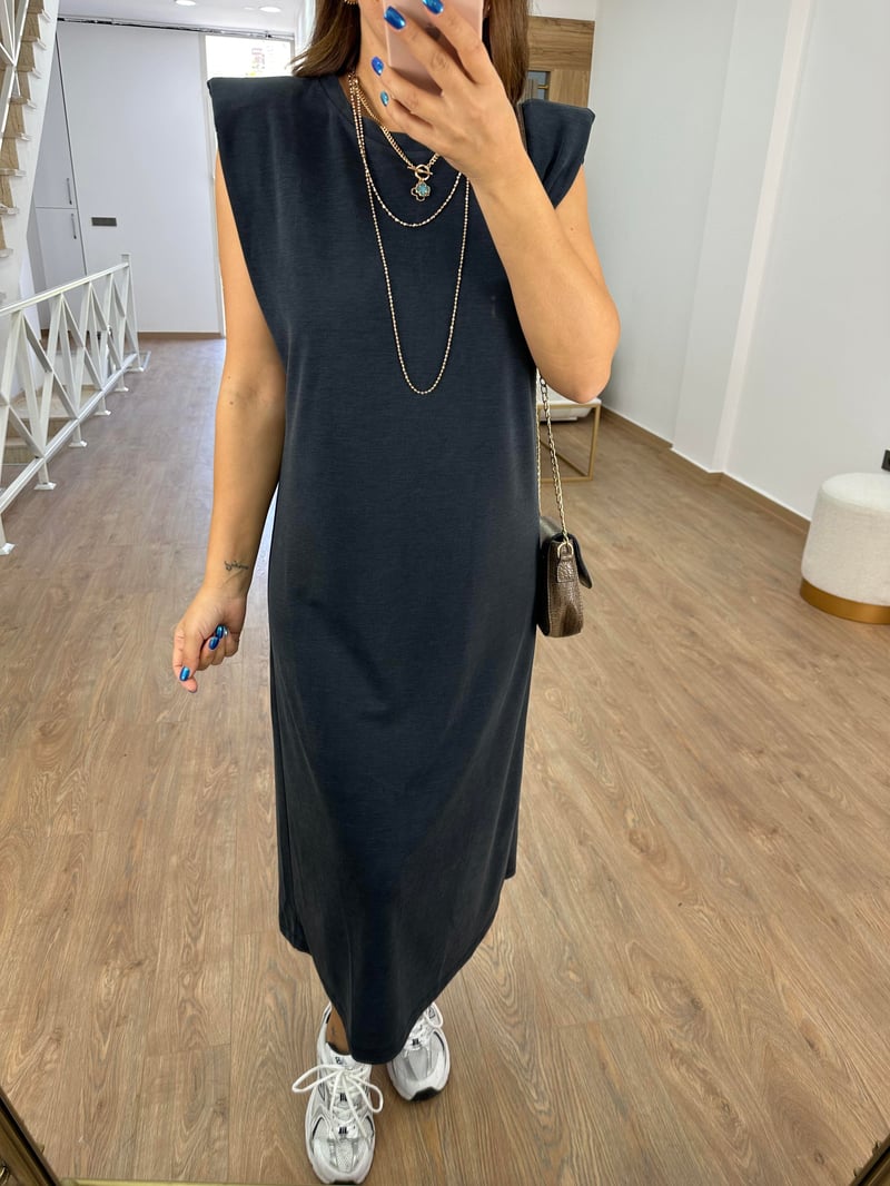 Oysho Kumaş Vatkalı Basic Elbise 