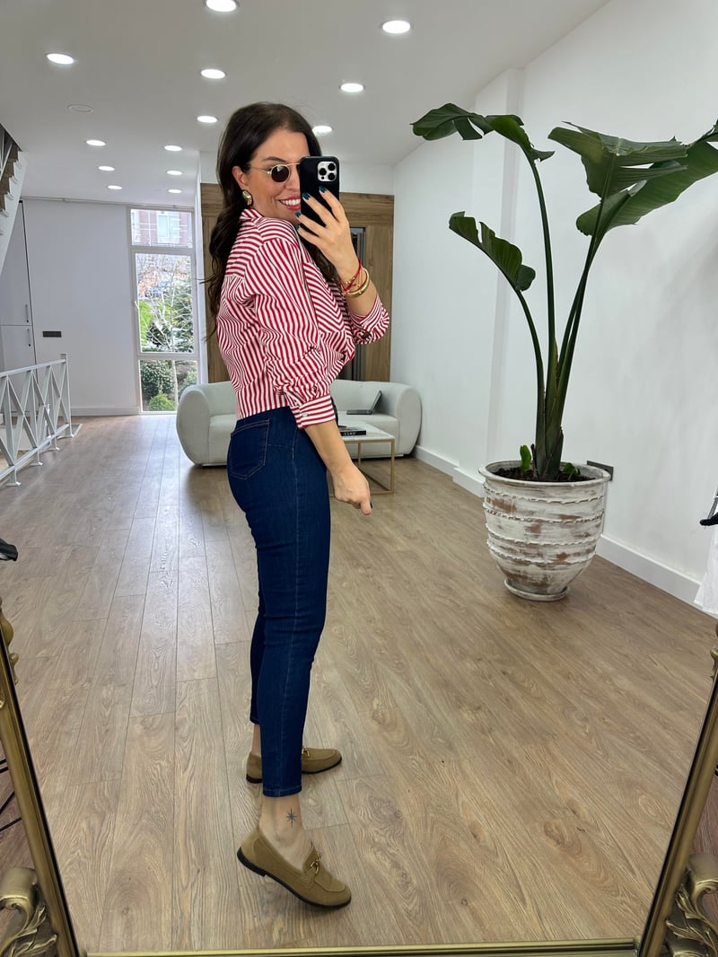 Push-Up Jean-Lacivert