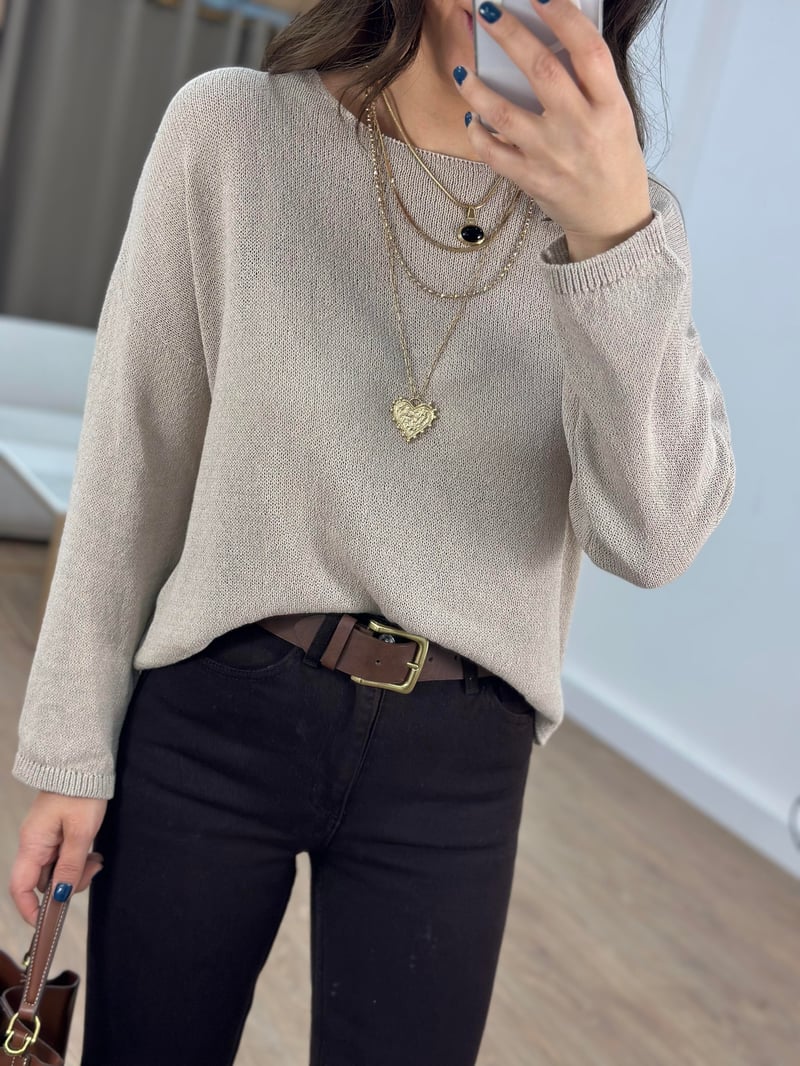 Salaş Merserize Triko - Vizon