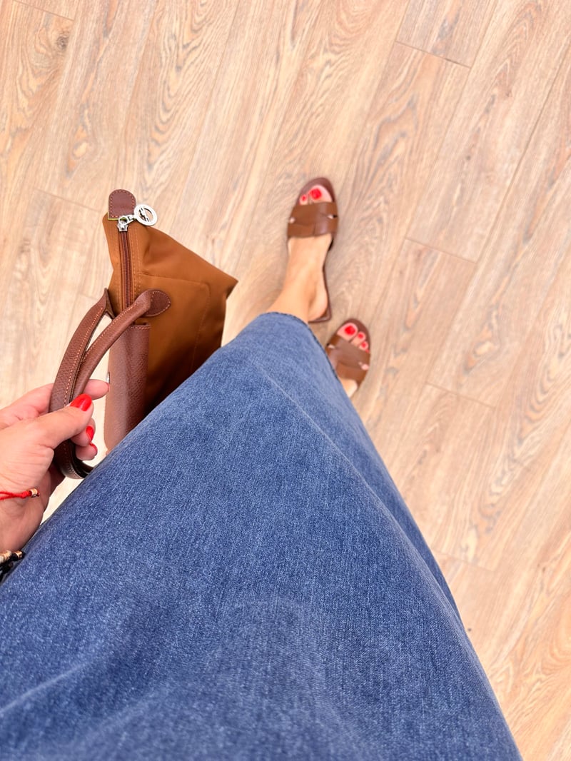 Sıfır Kol Basic Denim Elbise 