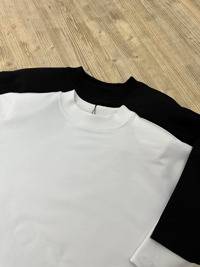 Vatkalı Tok Dokuda Oversize Bluz-Siyah