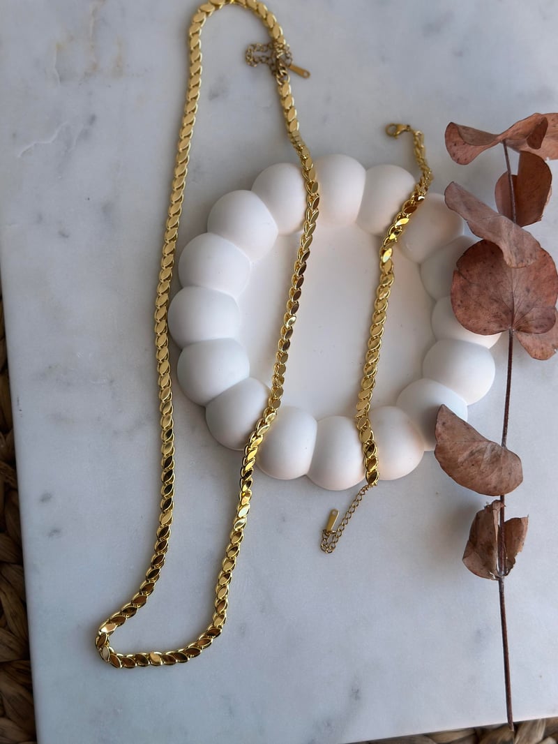 Vip Seri Arpa Gold 60cm Kolye