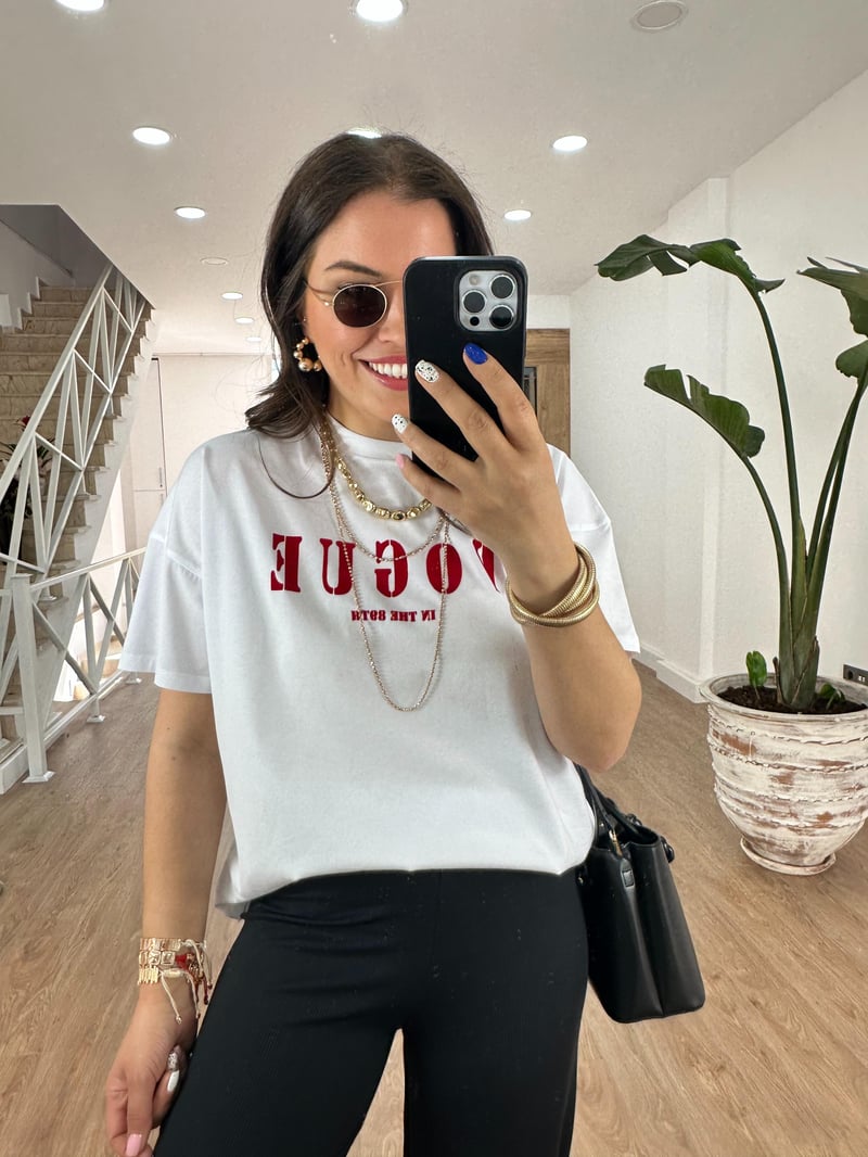 Vogue Baskılı Tişört